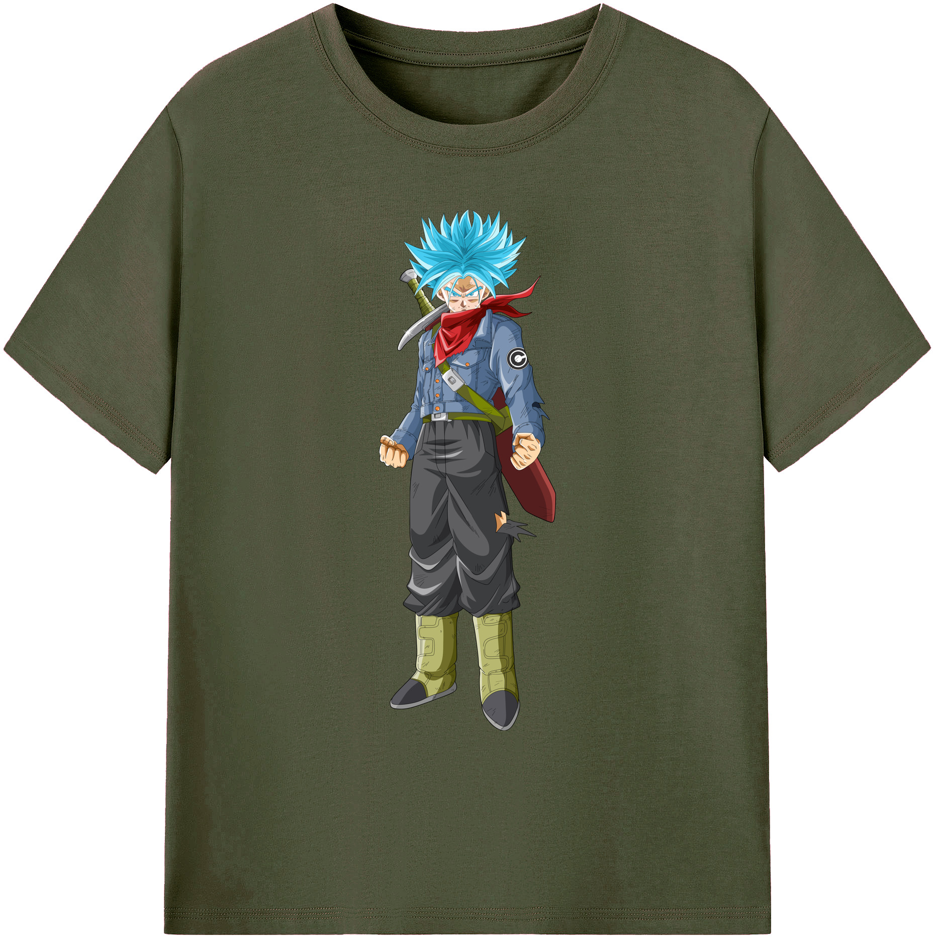 （画像用） ドラゴンボール トランクス（Torankusu）DRAGON BALL Trunks 綿100％ メンズ半袖Tシャツ｜肌触りやわらか＆通気性